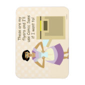 Comic Sans Hausfrau Magnet (Vertikal)