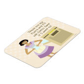 Comic Sans Hausfrau Magnet (Linke Seite)
