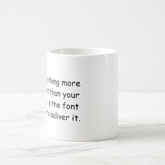 Comic Sans Kaffeetasse (Mittel)