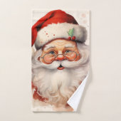 Comic Santa Claus Badhandtuch Set (Handtuch)