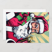 Comic Santa/Weihnachten Feiertagskarte (Vorne/Hinten)