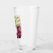 Comic Santa/Weihnachten Glas (Links)