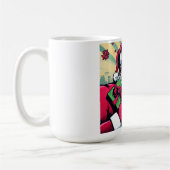 Comic Santa/Weihnachten Kaffeetasse (Links)