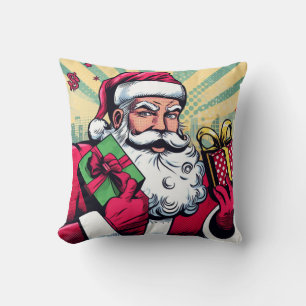 Comic Santa/Weihnachten Kissen