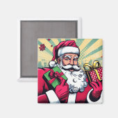 Comic Santa/Weihnachten Magnet (Vorderseite/Rückseite)