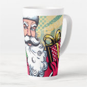 Comic Santa/Weihnachten Milchtasse (Rechte Ecke)
