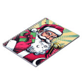 Comic Santa/Weihnachten Notizblock (Linke Seite)