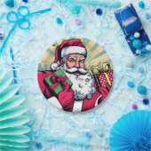 Comic Santa/Weihnachten Pappteller (Party)
