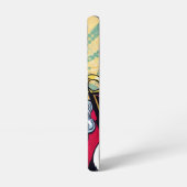 Comic Santa/Weihnachten Samsung Galaxy Hülle (Linke Seite)