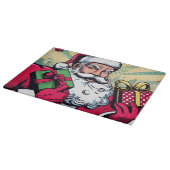 Comic Santa/Weihnachten Schneidebrett (Ecke)