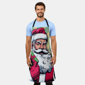 Comic Santa/Weihnachten Schürze (Getragen)