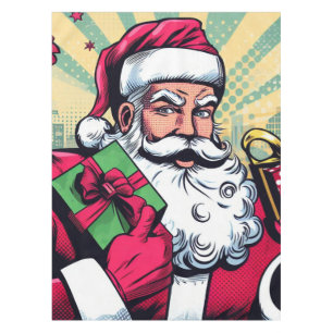 Comic Santa/Weihnachten Tischdecke
