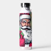 Comic Santa/Weihnachten Trinkflasche (Links)