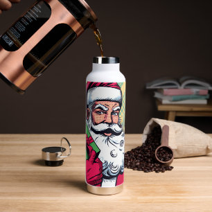 Comic Santa/Weihnachten Trinkflasche