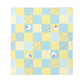 Comic-Schafe, Country-Stil, Imitate-Patchwork-Note Notizblock (Vorderseite)
