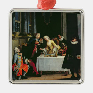 Comic-Schauspieler Silbernes Ornament