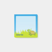 Comic-Schildkröte Post-it Klebezettel (Vorderseite)