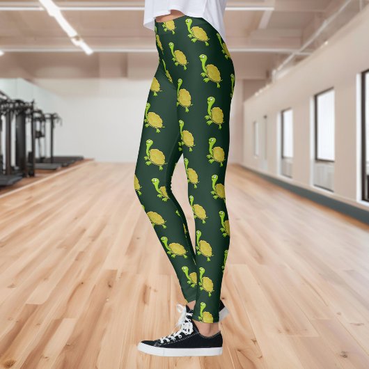 Comic-Schildkröten-Muster Leggings