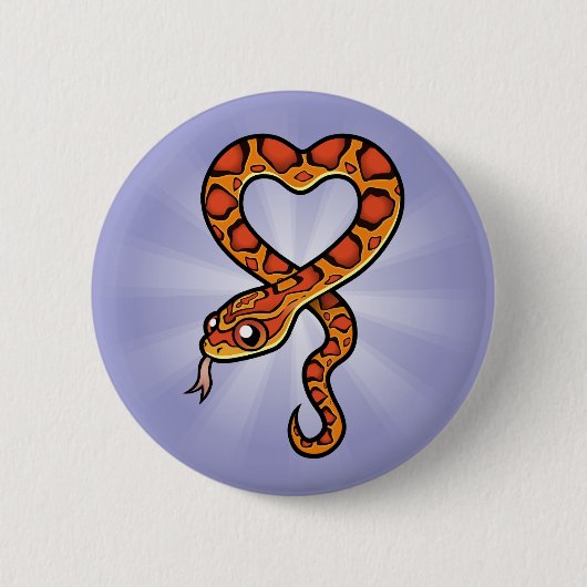 Comic-Schlange Button (Vorderseite)