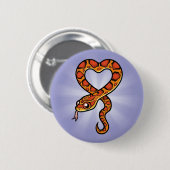 Comic-Schlange Button (Vorne & Hinten)