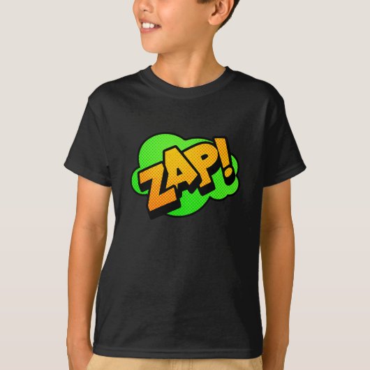 Comic Schriftart Zap T-Shirt (Vorderseite)