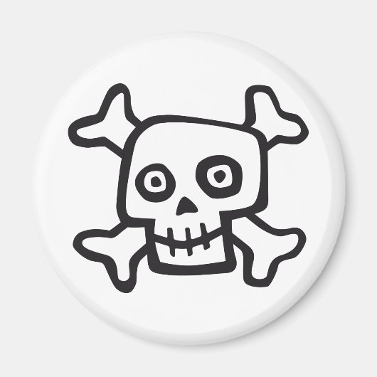 comic skull magnet (Vorne)