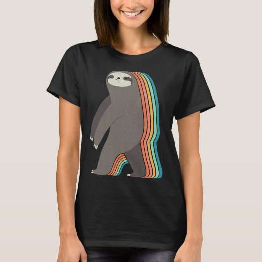 Comic Sleepwalker Sloth Nickerchen Sloth Lazy T-Shirt (Vorderseite)