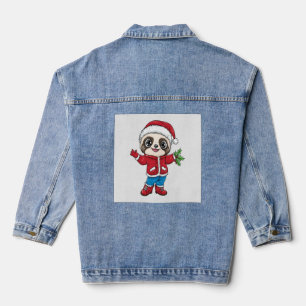 Comic-Sloth mit Weihnachten Jeansjacke