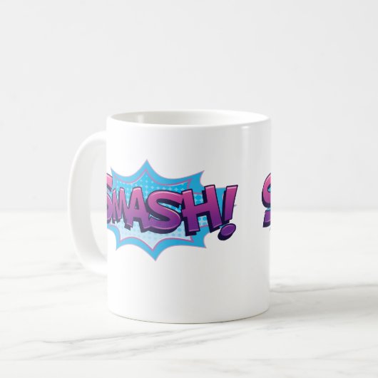 Comic Smash! Kaffeetasse (Vorderseite Links)