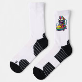 Comic-Sneaker-Charakter Lustige Socken (Links)