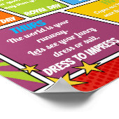 COMIC Spirit wochenschulische Flyer SUPER HERO Poster (Ecke)