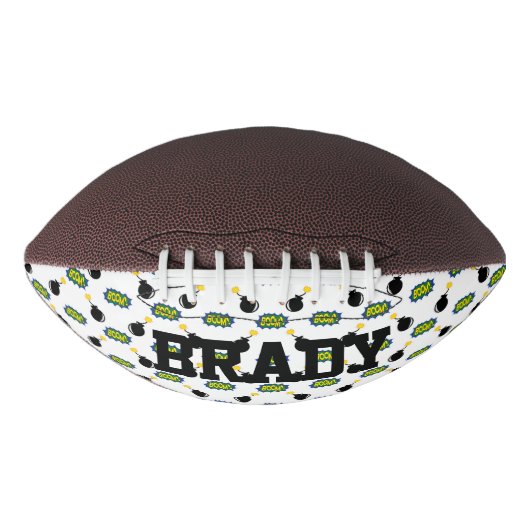 Comic Sportsuperheld Name Smart Fun Football (Vorderseite)