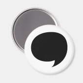 Comic-Sprechblase Magnet (Vorderseite/Rückseite)