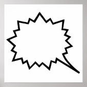 Comic-Sprechblase Poster (Vorne)