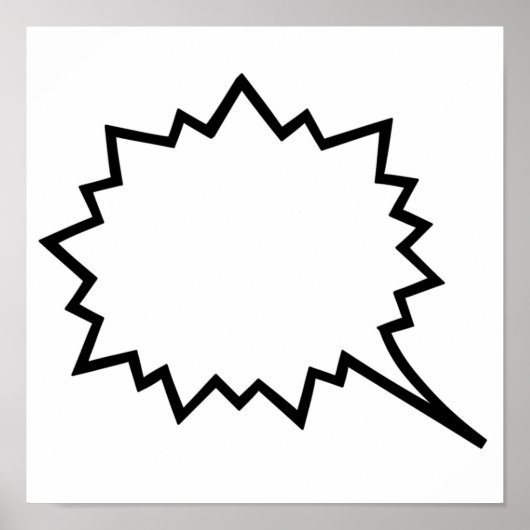 Comic-Sprechblase Poster (Vorne)