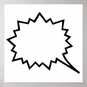 Comic-Sprechblase Poster