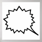 Comic-Sprechblase Poster (Vorne)