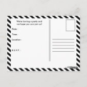 Comic-Sprechblase Postkarte (Rückseite)