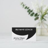 Comic-Sprechblase Visitenkarte (Stehend Vorderseite)