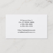 Comic-Sprechblase Visitenkarte (Rückseite)