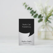 Comic-Sprechblase Visitenkarte (Stehend Vorderseite)