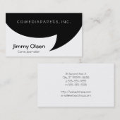 Comic-Sprechblase Visitenkarte (Vorne/Hinten)