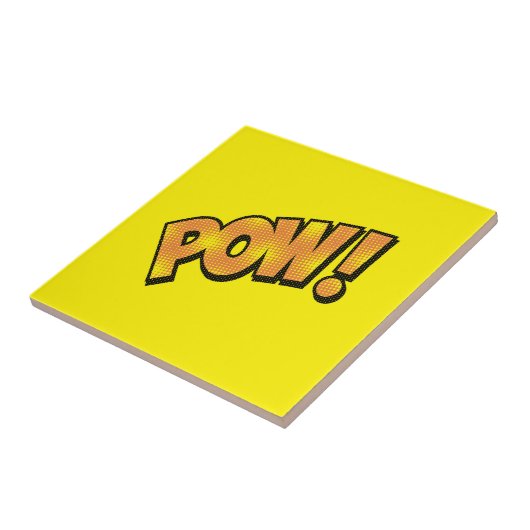 Comic-Sprechblasen Keramik Tile Pow - Ihre Farbe Fliese (Seite)