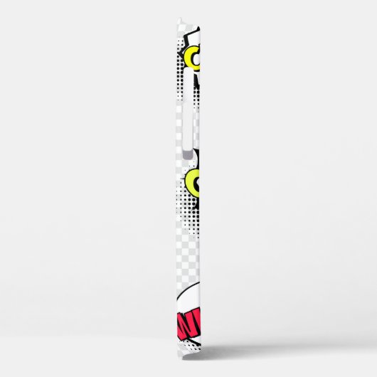 Comic-Sprechblasen mit Halbton-Schatten und Text Case-Mate iPhone Hülle (Rückseite / Links)