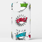 Comic-Sprechblasen mit Halbton-Schatten und Text Case-Mate iPhone Hülle (Rückseite)