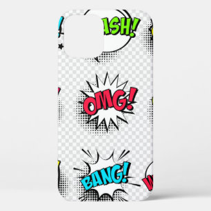 Comic-Sprechblasen mit Halbton-Schatten und Text Case-Mate iPhone Hülle