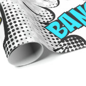 Comic-Sprechblasen mit Halbton-Schatten und Text Geschenkpapier (Rolleneckpunkt)