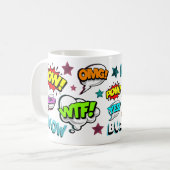 Comic sprechen Bubbles Kaffeetasse (Vorderseite Links)