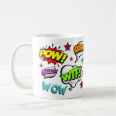 Comic sprechen Bubbles Kaffeetasse (Links)