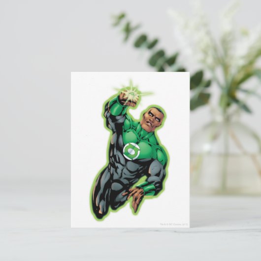 Comic-Stil - Aufblasen Postkarte (Stehend Vorderseite)